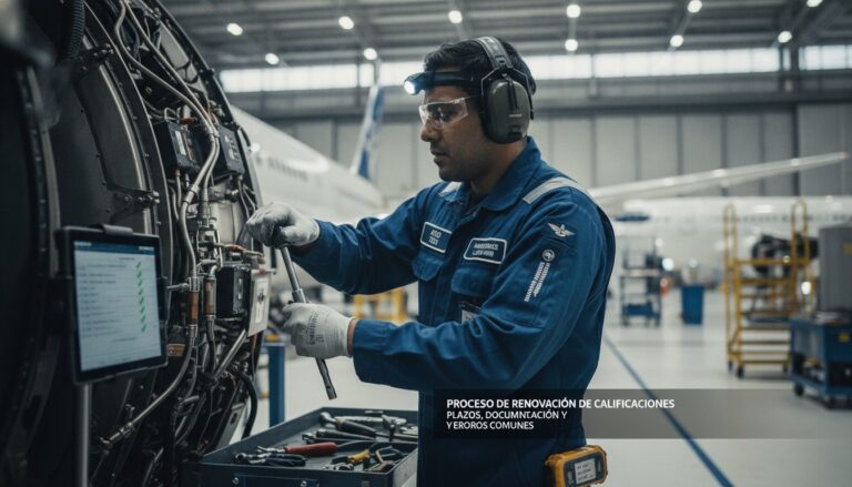 Proceso de Renovación de Calificaciones para Técnicos en Mantenimiento Aeronáutico: Plazos, Documentación y Errores Comunes